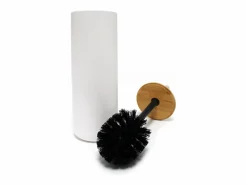 Escobilla de baño de bambú 9 x 37 cm^Douceur d'intérieur Online