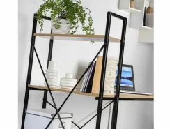 Calicosy Escritorio Tradicional|Escritorio 120 cm con 4 baldas estilo industrial