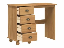 vidaxl Escritorio Secreter|Escritorio ASKIM Marrón 95 x 40 x 75 cm Madera de pino macizo