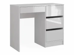 Vicco Escritorio alto brillo 90x40x75 sherry Blanco New