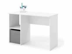 Mesa De Ordenador|Escritorio 120x55x80 cm con 2 Estantes – Diseño Moderno y Funcional para Oficina, Estudio o Dormitorio Juvenil