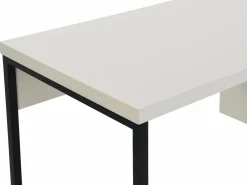 Vente-unique Escritorio Tradicional|Escritorio con 3 cajones en MDF y metal en y negro - TIMFIA de Pascal Morabito