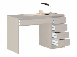 Vente-unique Escritorio Tradicional|Escritorio con 5 cajones en color - JENEMI