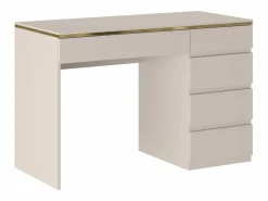 Vente-unique Escritorio Tradicional|Escritorio con 5 cajones en color y dorado - VUKIA de Pascal Morabito