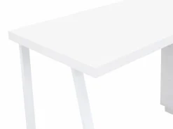 Vente-unique Escritorio con almacenamiento 1 cajón y 1 puerta MDF natural y acero blanco GOTAMA Color natural claro / Blanco New