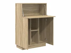 Escritorio con estante Roble Sonoma 71.5 x 31.5 x 106.5 cm^Clicnbuy