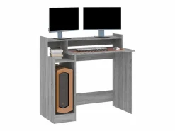 Escritorio con LED madera contrachapada sonoma 97x45x90 cm^Clicnbuy Discount