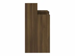 Escritorio con LED madera ingeniería marrón roble 97x45x90 cm^Clicnbuy Discount