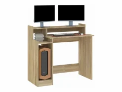 Escritorio con LED madera contrachapada roble sonoma 97x45x90cm^Clicnbuy Discount
