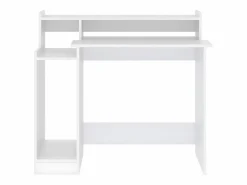 Clicnbuy Escritorio con luz LED madera contrachapada 97x45x90 cm Blanco Online