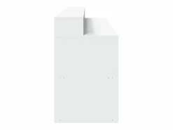 Clicnbuy Escritorio con luz LED madera ingeniería 200x55x91 cm Blanco Sale