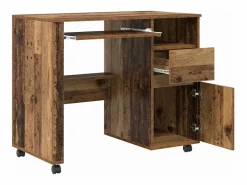 Escritorio con Ruedas con cajón Madera Vieja 91 x 50 x 77 cm^Clicnbuy New