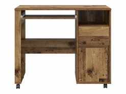 Escritorio con Ruedas con cajón Madera Vieja 91 x 50 x 77 cm^Clicnbuy New