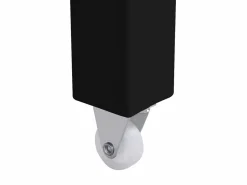 Vente-unique Escritorio consola extensible con 2 cajones negro y efecto mármol blanco - LOAVIA Negro / Blanco Hot