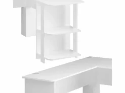 Vicco Escritorio Rinconero|Escritorio Tradicional|Escritorio de esquina 140x140x75 nikita