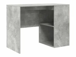 Clicnbuy Escritorio de Esquina con cajón Concreto 102 x 50 x 75 cm Gris