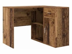 vidaxl Escritorio Rinconero|Escritorio de Esquina con cajón Madera vieja 102 x 88 x 75 cm