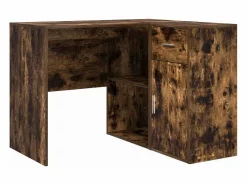 Escritorio de Esquina con cajón Roble ahumado 102 x 88 x 75 cm^vidaxl Discount