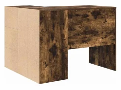 Escritorio de Esquina con cajón Roble ahumado 102 x 88 x 75 cm^vidaxl Discount