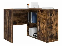 Escritorio de Esquina con cajón Roble ahumado 102 x 50 x 75 cm^Clicnbuy Clearance