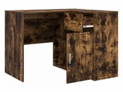 Escritorio de Esquina con cajón Roble ahumado 102 x 50 x 75 cm^Clicnbuy Clearance