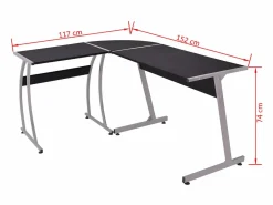 Escritorio de esquina en forma de L^Clicnbuy