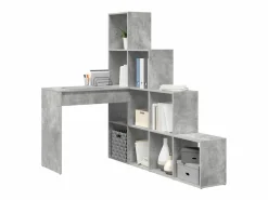 Escritorio de Esquina hormigón 101.5 x 149.5 x 149.5 cm^Clicnbuy New