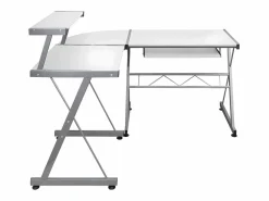 Clicnbuy Mesa De Ordenador|Escritorio de esquina madera contrachapada 132x112x99 cm