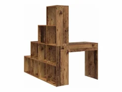 Clicnbuy Escritorio Rinconero|Escritorio de Esquina Madera vieja 101.5 x 149.5 x 149.5 cm
