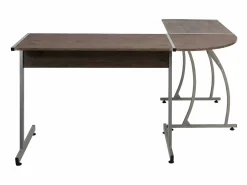 Clicnbuy Escritorio de esquina madera de ingeniería marrón Marru00f3n Discount