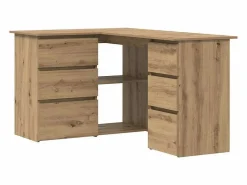 Clicnbuy Escritorio Rinconero|Escritorio de esquina madera contrachapada 145x100x76 cm