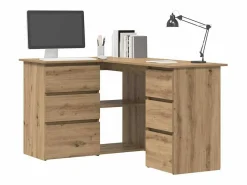Clicnbuy Escritorio Rinconero|Escritorio de esquina madera contrachapada 145x100x76 cm