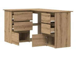 Clicnbuy Escritorio Rinconero|Escritorio de esquina madera contrachapada 145x100x76 cm