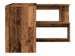 Clicnbuy Escritorio de esquina madera contrachapada madera envejecida Marru00f3n Best