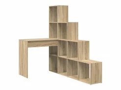 Clicnbuy Escritorio Rinconero|Escritorio de Esquina Roble Sonoma 101.5 x 149.5 x 149.5 cm