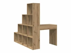Clicnbuy Escritorio de Esquina Roble artisan 101.5 x 149.5 x 149.5 cm Marru00f3n Best