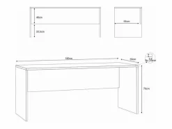 Escritorio de la esquina izquierda oficina de estudio moderna Simply Extra SX - Blanco^ Clearance