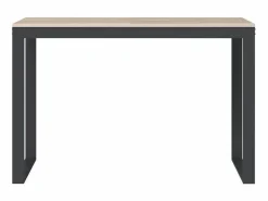 Mesa De Ordenador|Escritorio de madera de ingeniería negro y roble 110x60x73 cm ES409733