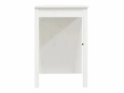 Clicnbuy Escritorio de madera maciza de pino 100x50x75 cm Blanco Best