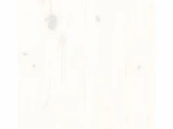 Clicnbuy Escritorio de madera maciza de pino 100x50x75 cm Blanco Best