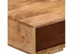 Escritorio de madera maciza de acacia 115x50x76 cm^Clicnbuy New