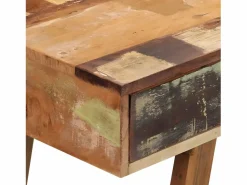 Clicnbuy Escritorio de madera maciza reciclada Multicolor Discount