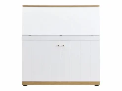 Escritorio de mdf color blanco y natural - DUTASI^Vente-unique Online