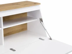 Escritorio de mdf color blanco y natural - DUTASI^Vente-unique Online
