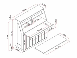 Escritorio de mdf color blanco y natural - DUTASI^Vente-unique Online