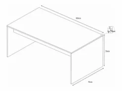 Escritorio de oficina de estudio de trabajo inteligente de diseño moderno Regular 150 - Olmo^ Clearance