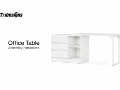Tribesigns Escritorio de oficina en forma de L con cajones y estanterías, escritorio de esquina reversible Blanco Clearance