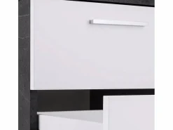 Web furniture Escritorio Rinconero|Escritorio de oficina moderno con cómoda de 3 cajones New Selina Report 180x160 cm