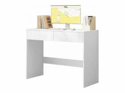 ESCRITORIO DE ORDENADOR MODERNO CON 2 CAJONES MESA DE TOALET 100 CM^ Sale