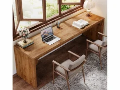 Tribesigns Mesa De Ordenador|Escritorio de ordenador de 180 cm de largo, escritorio de madera extra largo para puesto de trabajo